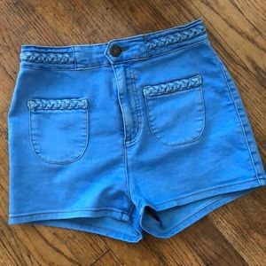 BDG braided denim shorts
